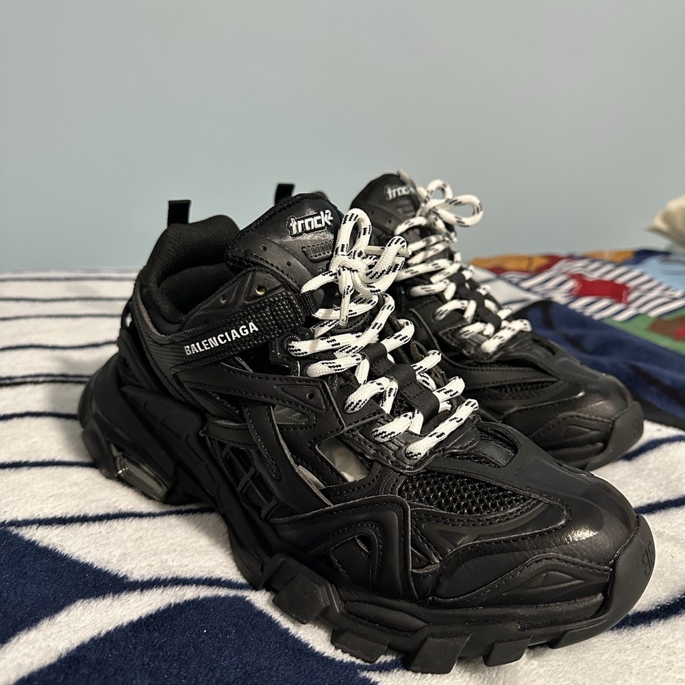 Balenciaga Black and White Sneakers